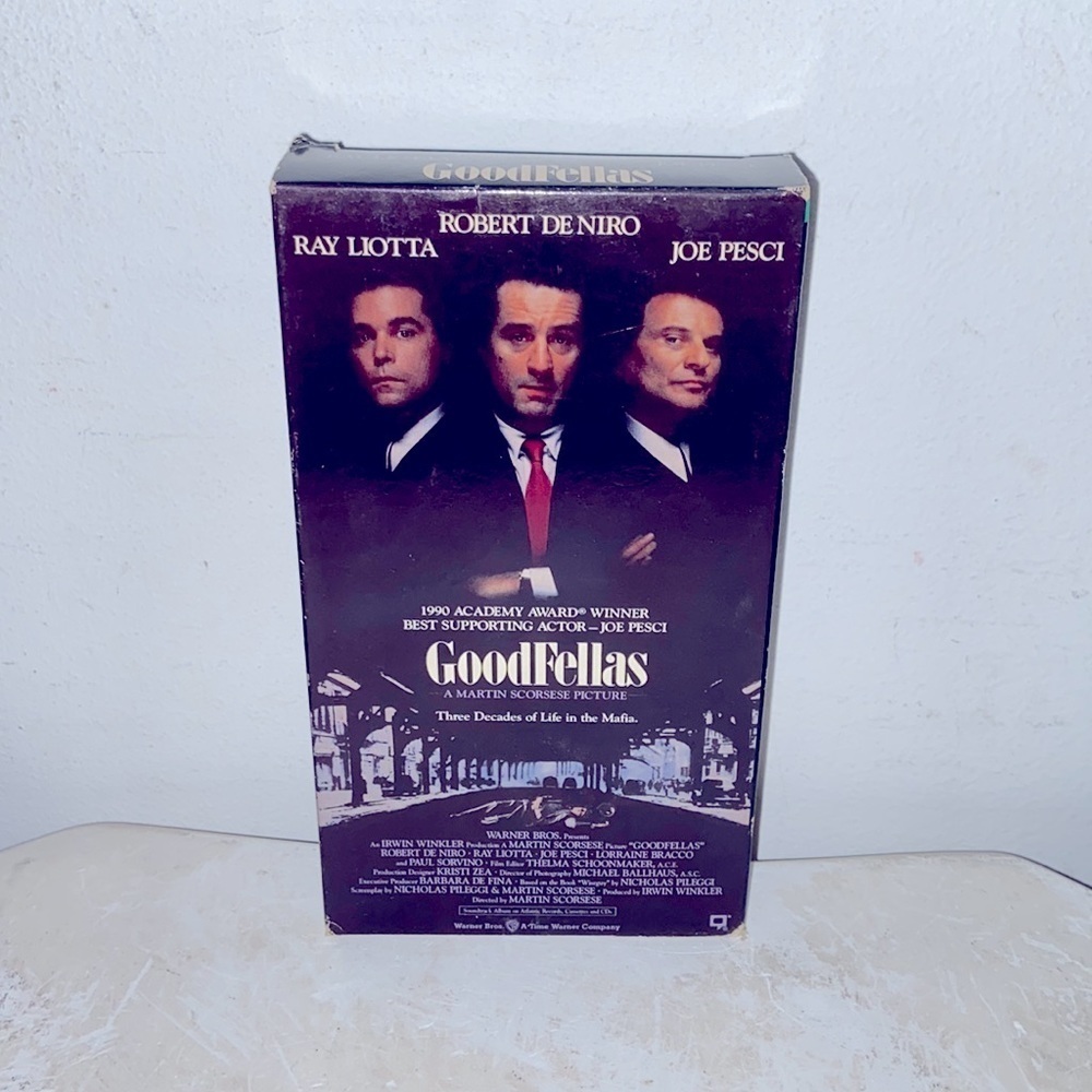 GoodFellas VHS 📼 Robert De Niro, Joe Pesci & Ray Liotta 🎥 Martin Scorsese film